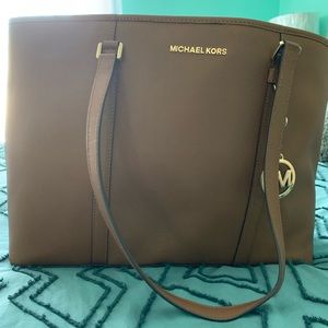 Michael Kors leather tote bag